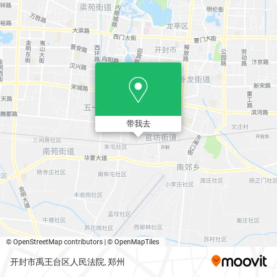开封市禹王台区人民法院地图