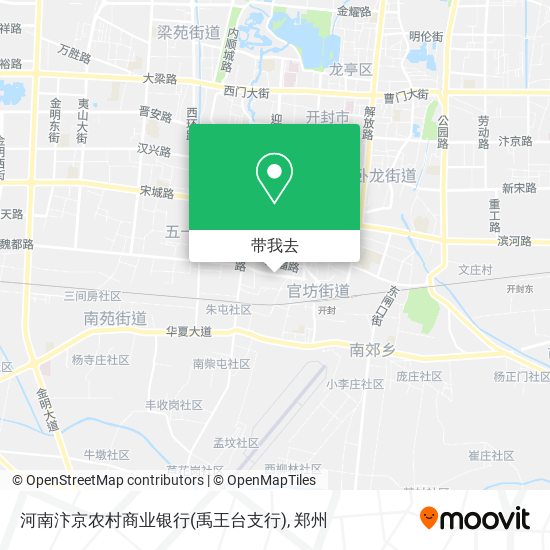 河南汴京农村商业银行(禹王台支行)地图