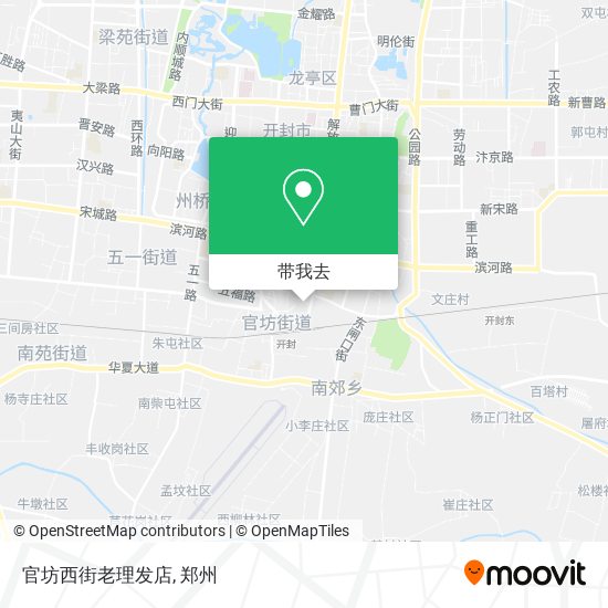 官坊西街老理发店地图