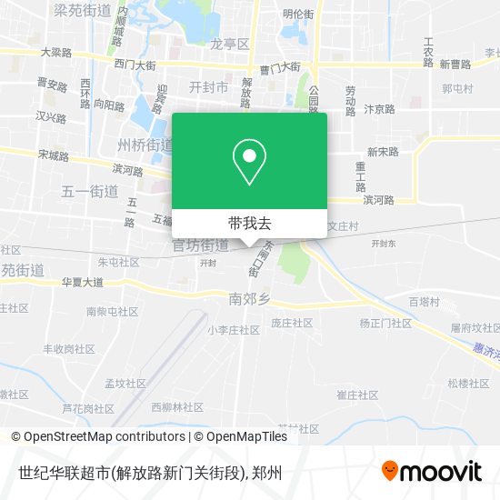 世纪华联超市(解放路新门关街段)地图