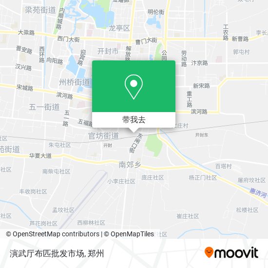 演武厅布匹批发市场地图