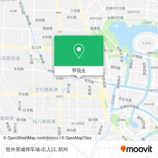 世外茶城停车场-出入口地图