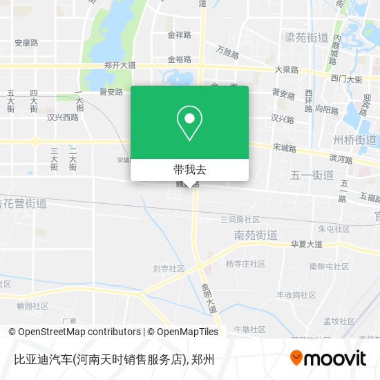 比亚迪汽车(河南天时销售服务店)地图