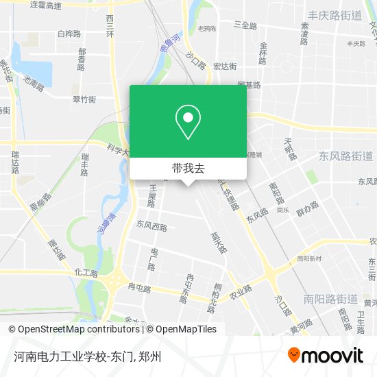 河南电力工业学校-东门地图