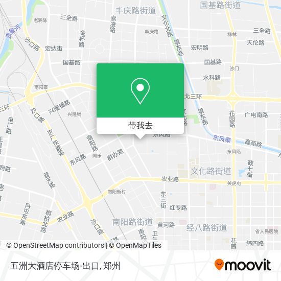 五洲大酒店停车场-出口地图