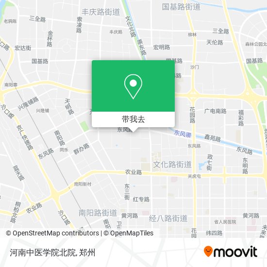 河南中医学院北院地图