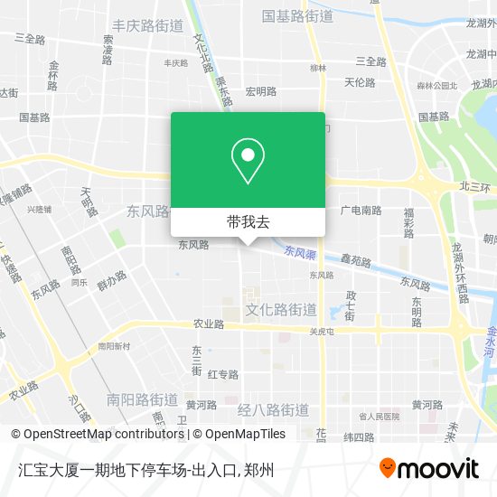 汇宝大厦一期地下停车场-出入口地图