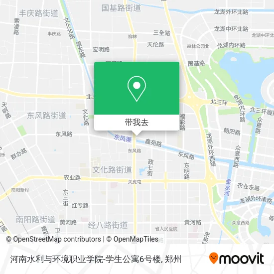 河南水利与环境职业学院-学生公寓6号楼地图
