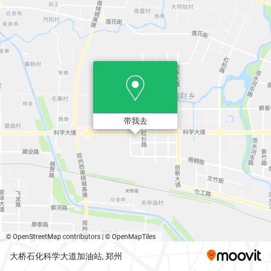 大桥石化科学大道加油站地图