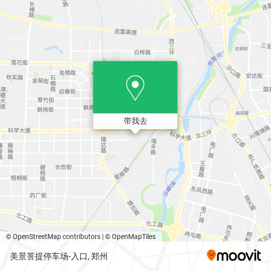 美景菩提停车场-入口地图
