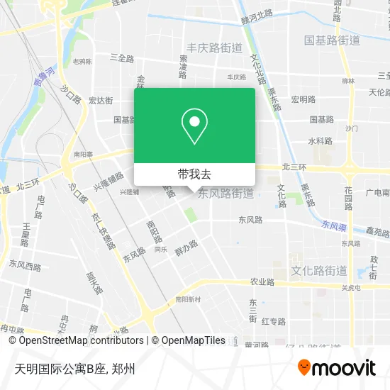 天明国际公寓B座地图