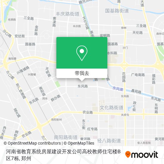 河南省教育系统房屋建设开发公司高校教师住宅楼B区7栋地图