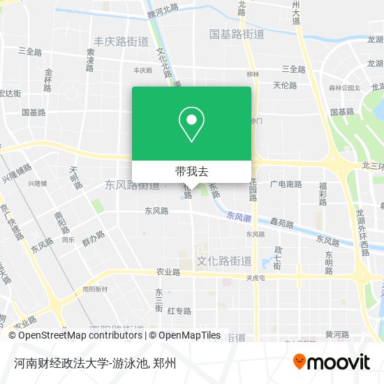 河南财经政法大学-游泳池地图