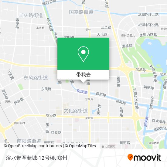 滨水带圣菲城-12号楼地图