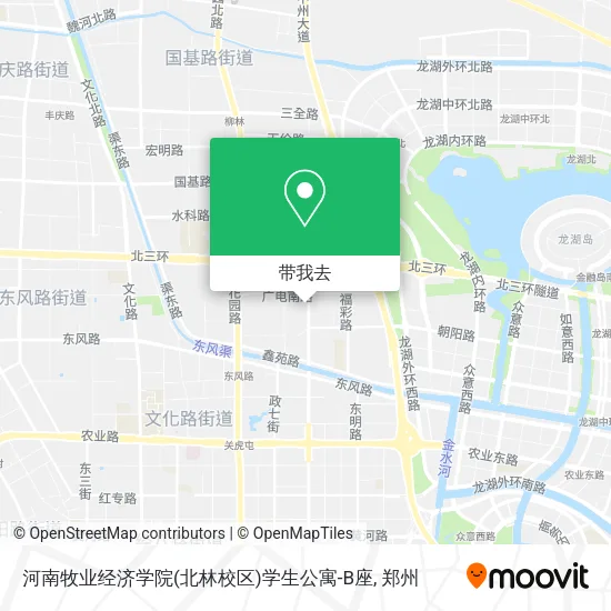 河南牧业经济学院(北林校区)学生公寓-B座地图