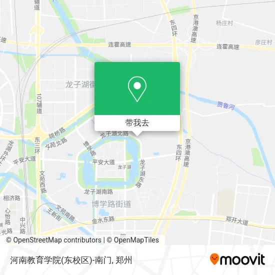 河南教育学院(东校区)-南门地图