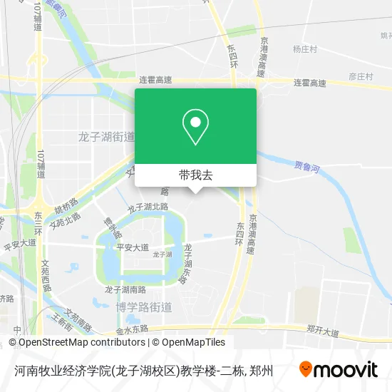 河南牧业经济学院(龙子湖校区)教学楼-二栋地图