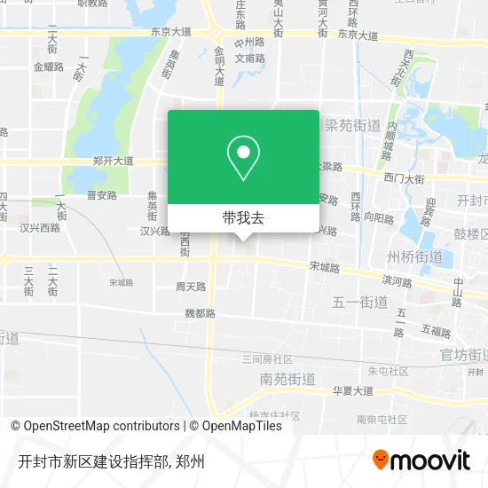 开封市新区建设指挥部地图
