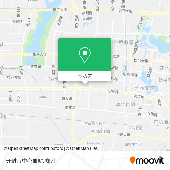 开封市中心血站地图
