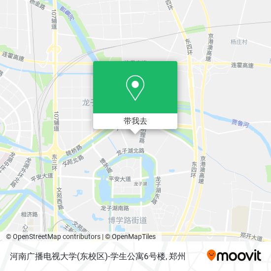 河南广播电视大学(东校区)-学生公寓6号楼地图