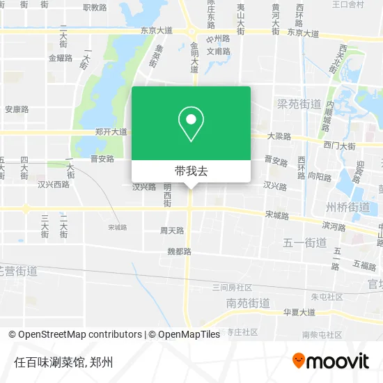 任百味涮菜馆地图