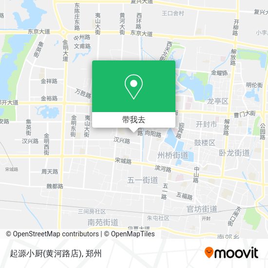 起源小厨(黄河路店)地图