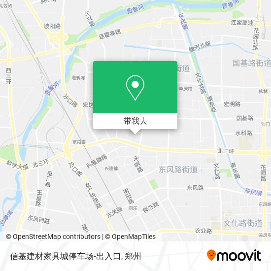 信基建材家具城停车场-出入口地图