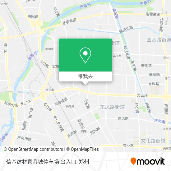 信基建材家具城停车场-出入口地图