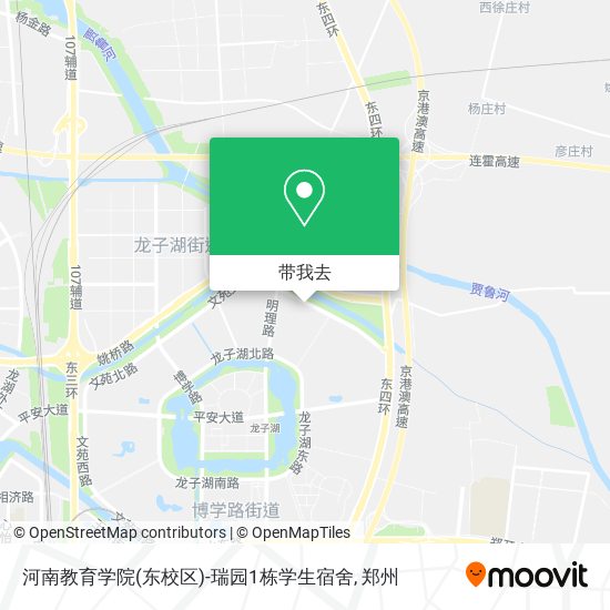 河南教育学院(东校区)-瑞园1栋学生宿舍地图