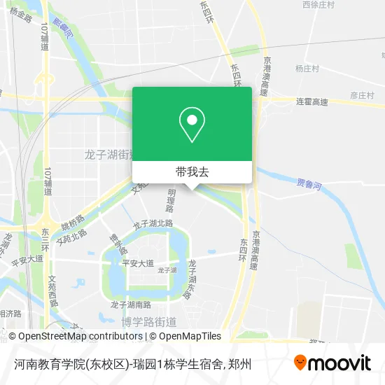 河南教育学院(东校区)-瑞园1栋学生宿舍地图