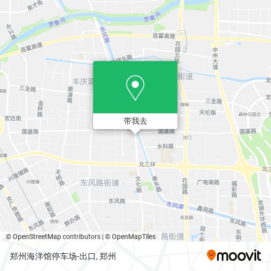 郑州海洋馆停车场-出口地图