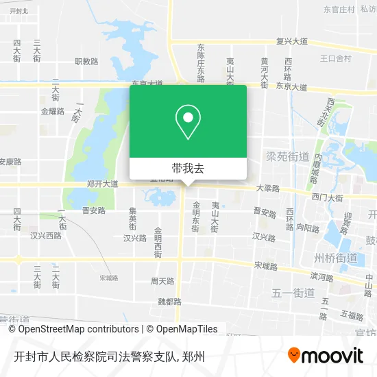 开封市人民检察院司法警察支队地图