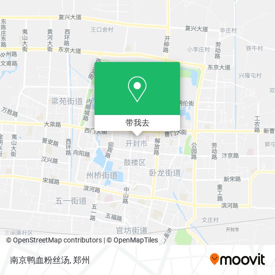 南京鸭血粉丝汤地图