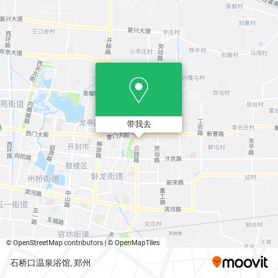 石桥口温泉浴馆地图
