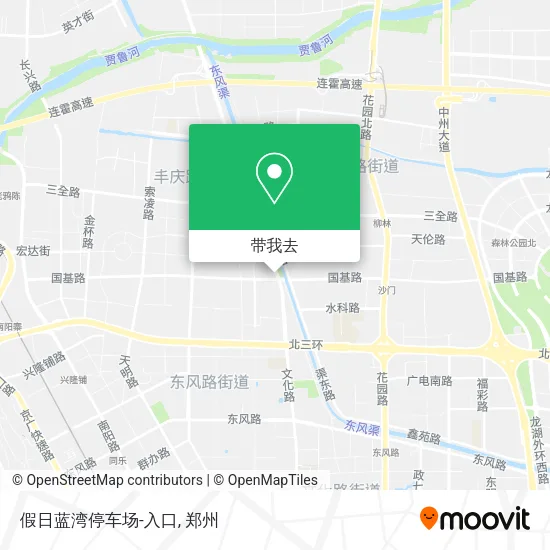 假日蓝湾停车场-入口地图