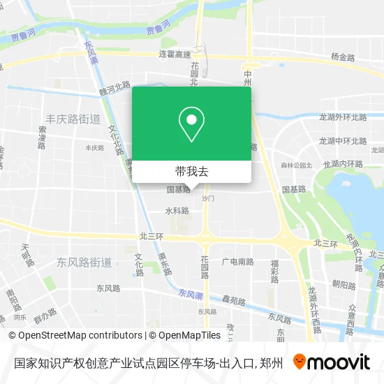 国家知识产权创意产业试点园区停车场-出入口地图