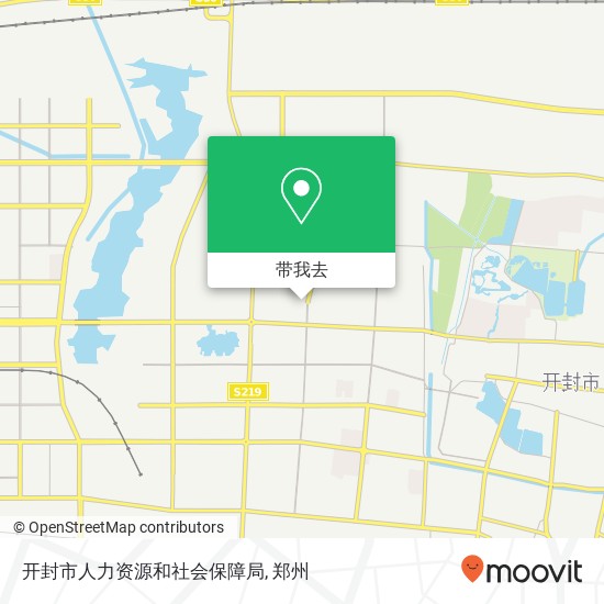 开封市人力资源和社会保障局地图