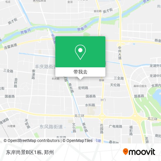 东岸尚景B区1栋地图