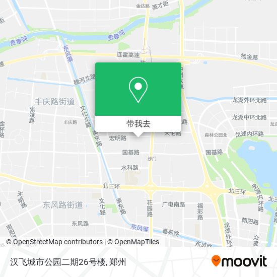 汉飞城市公园二期26号楼地图