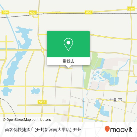 尚客优快捷酒店(开封新河南大学店)地图