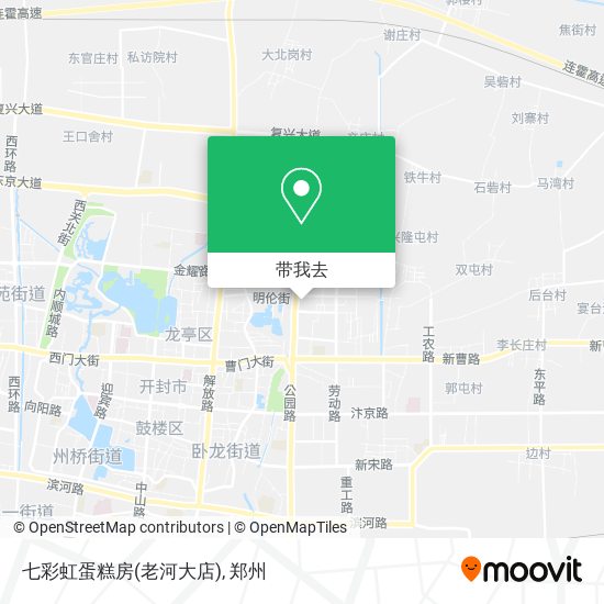 七彩虹蛋糕房(老河大店)地图