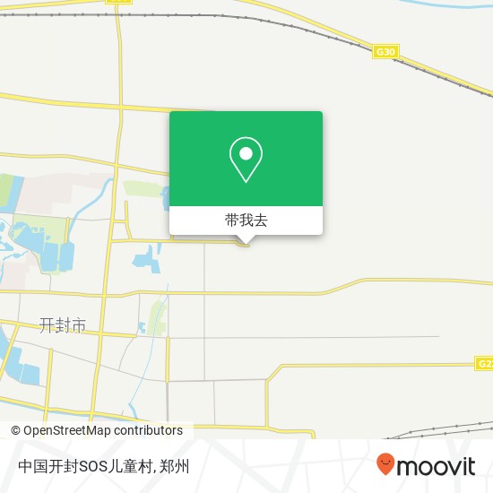 中国开封SOS儿童村地图
