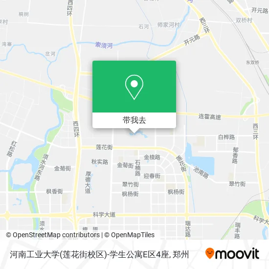 河南工业大学(莲花街校区)-学生公寓E区4座地图