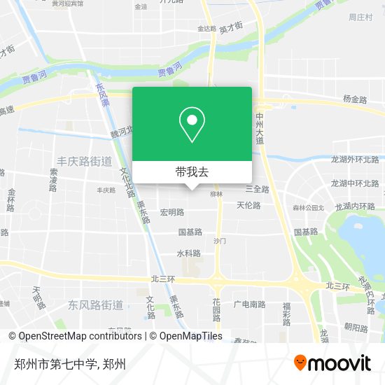 郑州市第七中学地图