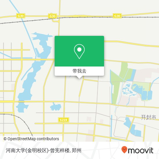 河南大学(金明校区)-曾宪梓楼地图