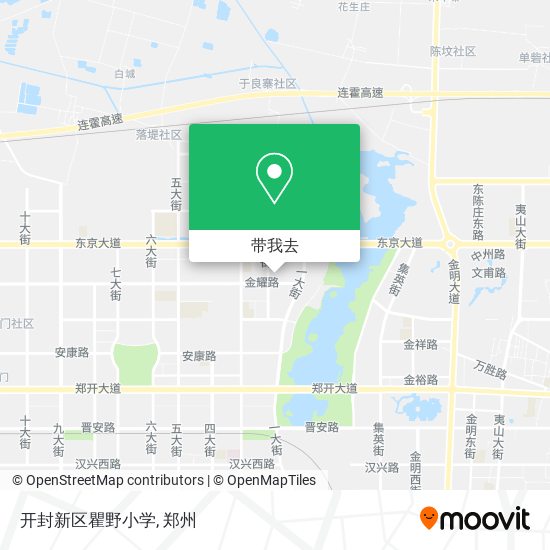 开封新区瞿野小学地图
