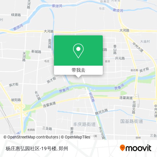 杨庄惠弘园社区-19号楼地图