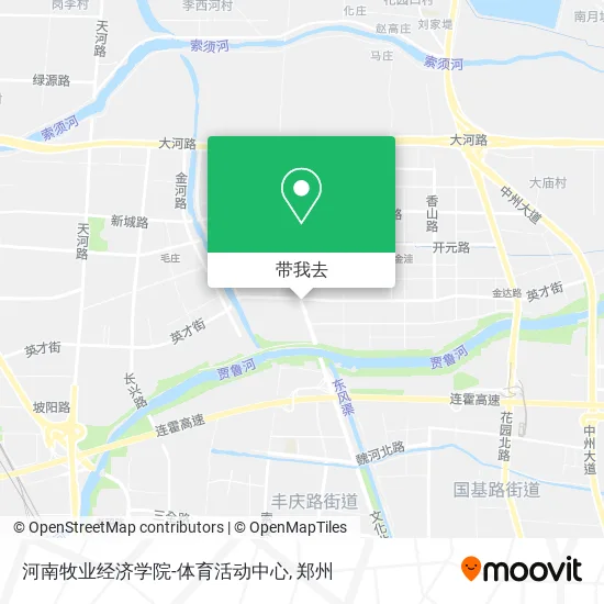 河南牧业经济学院-体育活动中心地图
