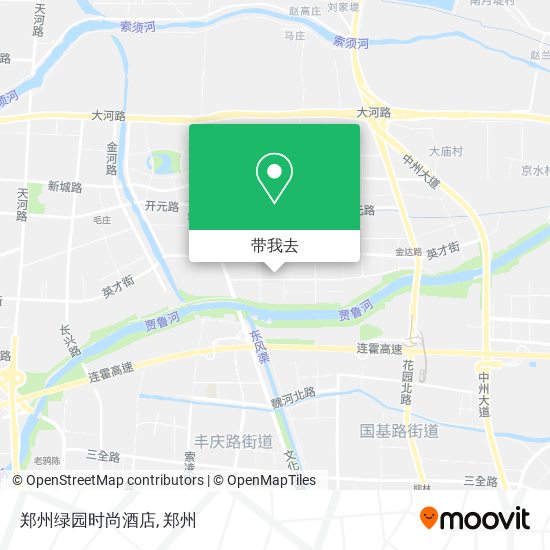 郑州绿园时尚酒店地图