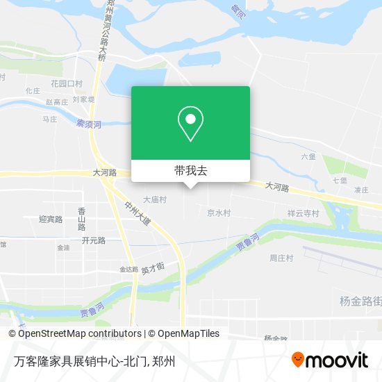 万客隆家具展销中心-北门地图